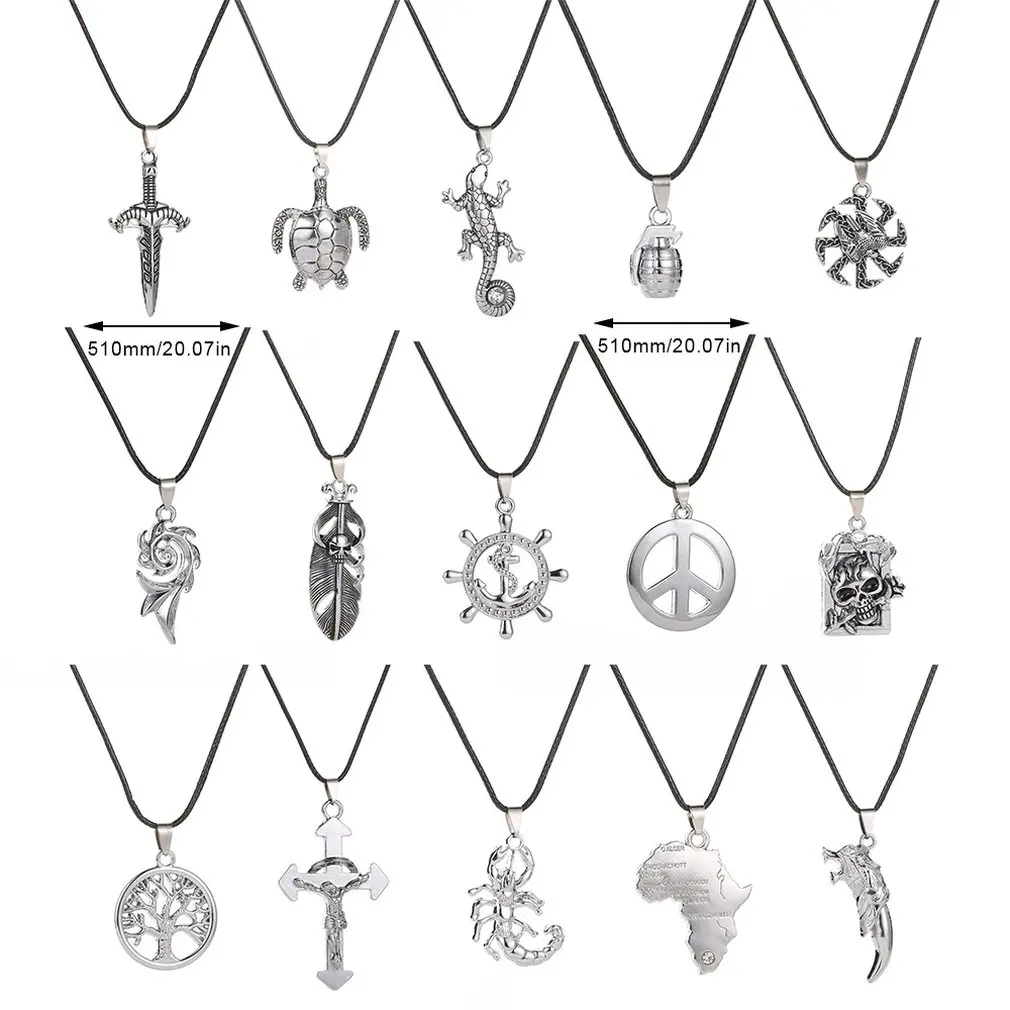 Ретро короткая цепочка на ключицы ожерелье для мужчин женщин жизни Дерево