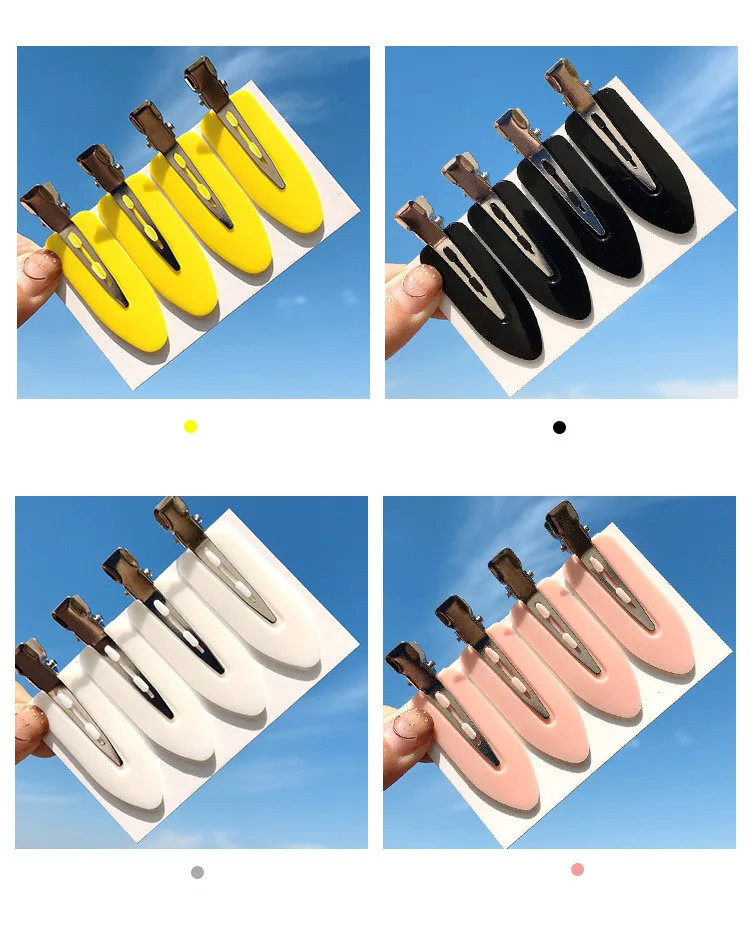 Женская заколка для волос простая из смолы макияжа 4 шт. |