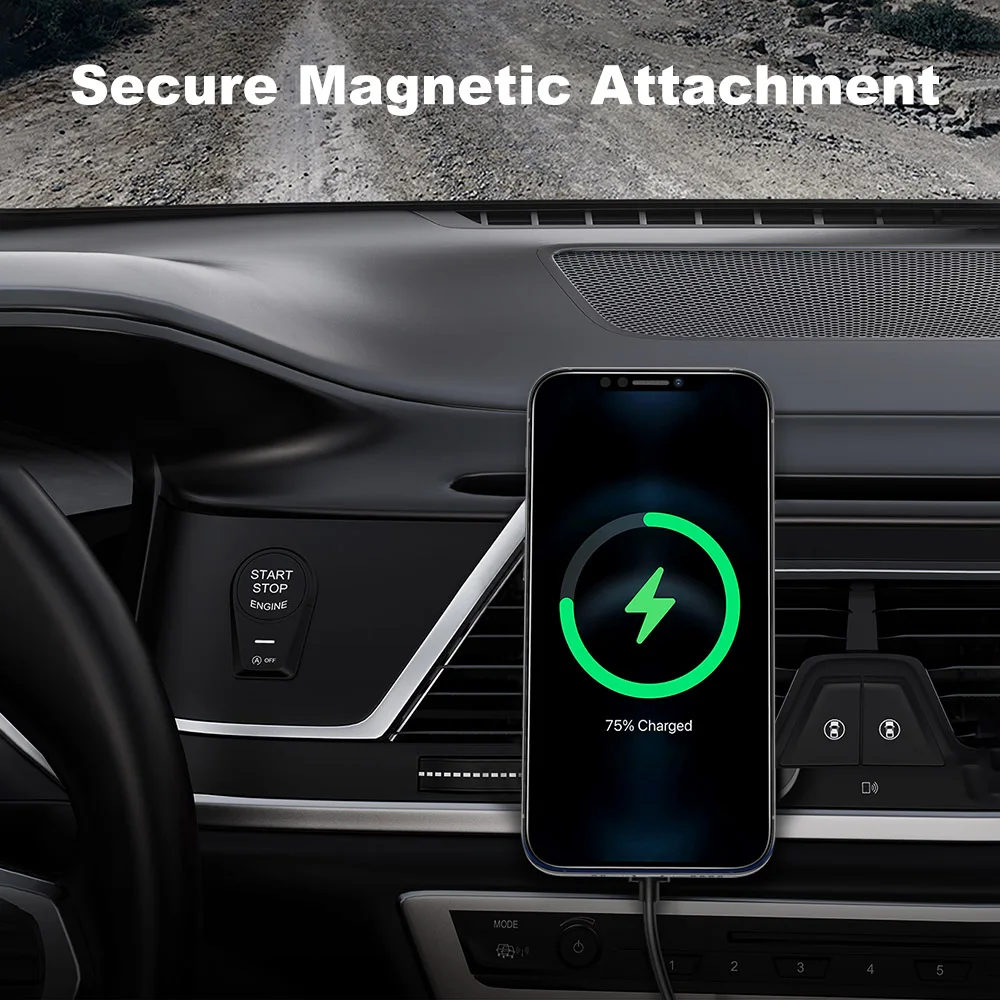 FDGAO 15 Вт быстрая Беспроводная Автомобильная Подставка для зарядного устройства