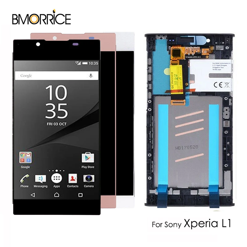 ЖК дисплей для Sony Xperia L1 G3311 G3312 сенсорный экран дигитайзер сенсорная сборка