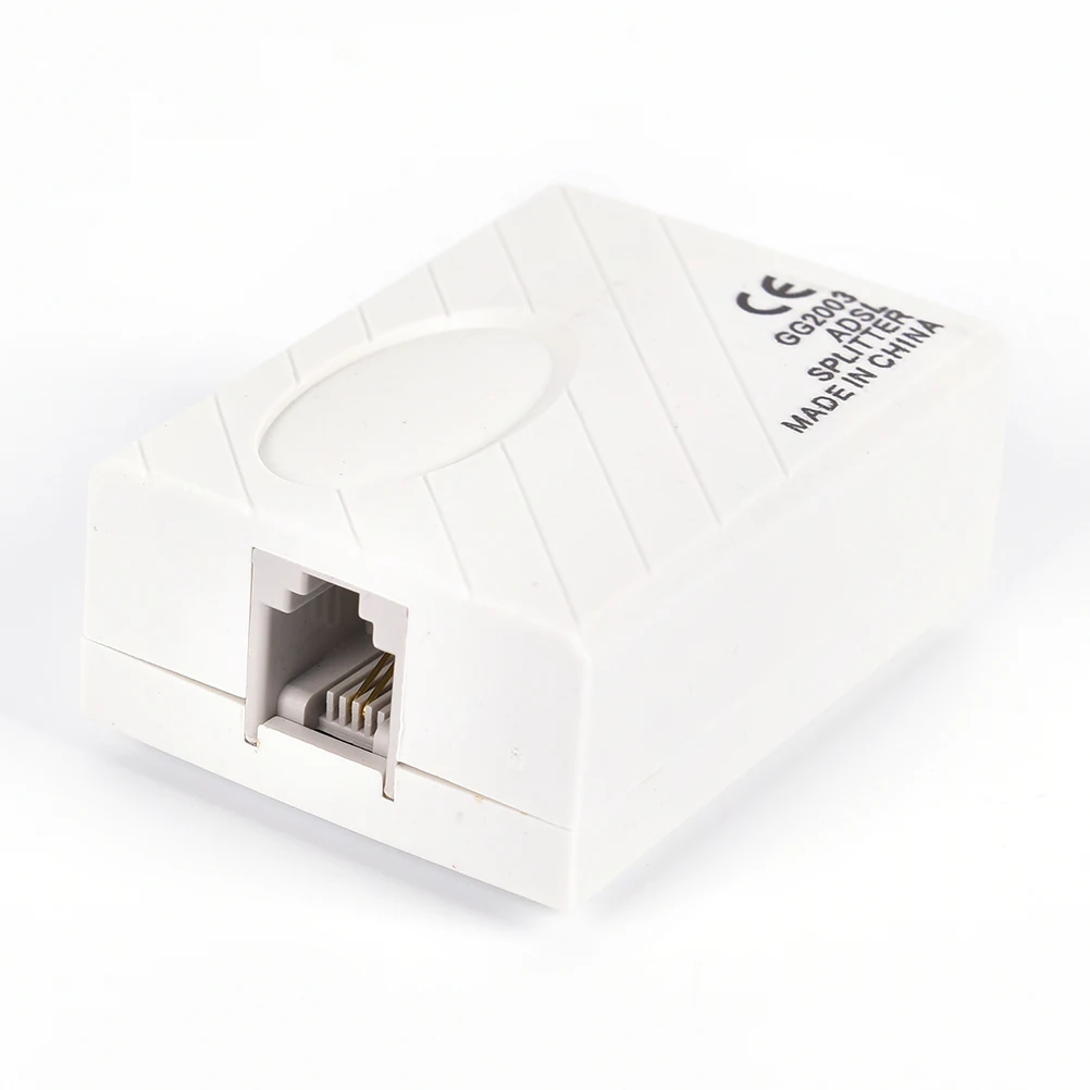 High Grade Telephone RJ11 Line ADSL Fax Modem Broadband Phone Line Filter Splitter Adapter New
