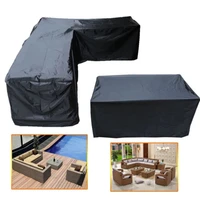 outdoor v shape l shape corner garden patio waterproof sofa protective set 12 sizes garden rattan corner furniture cover