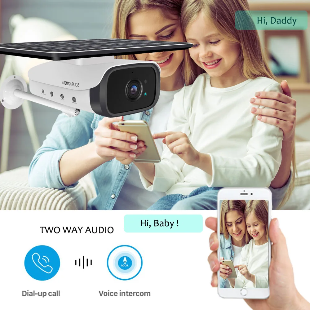 Водонепроницаемая IP-камера видеонаблюдения с поддержкой 4G LTE/Wi-Fi 1080P |