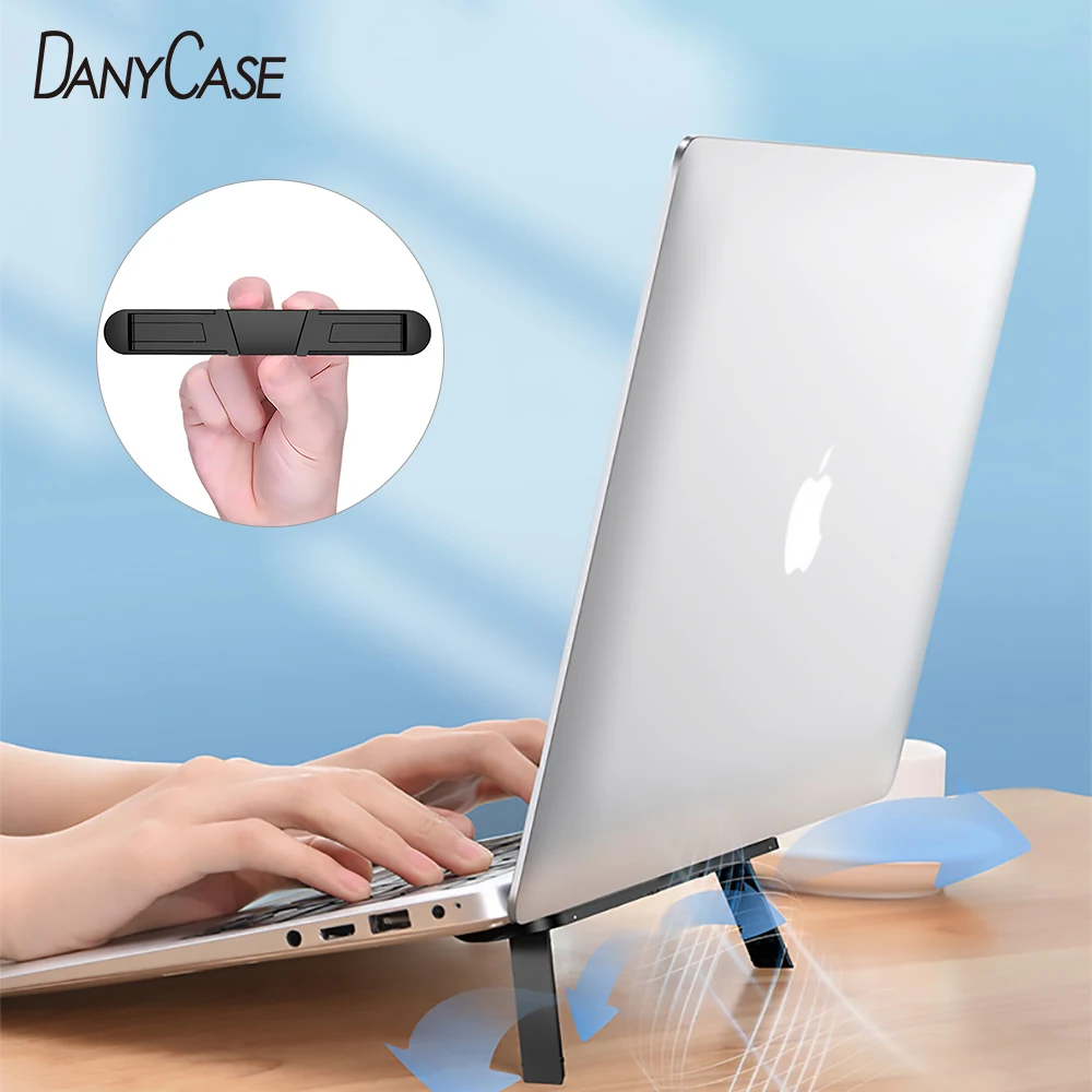 

Adjustable Plastic Laptop Vertical Stand Portable Laptop Holder Computer Support For Macbook HP 11-17in