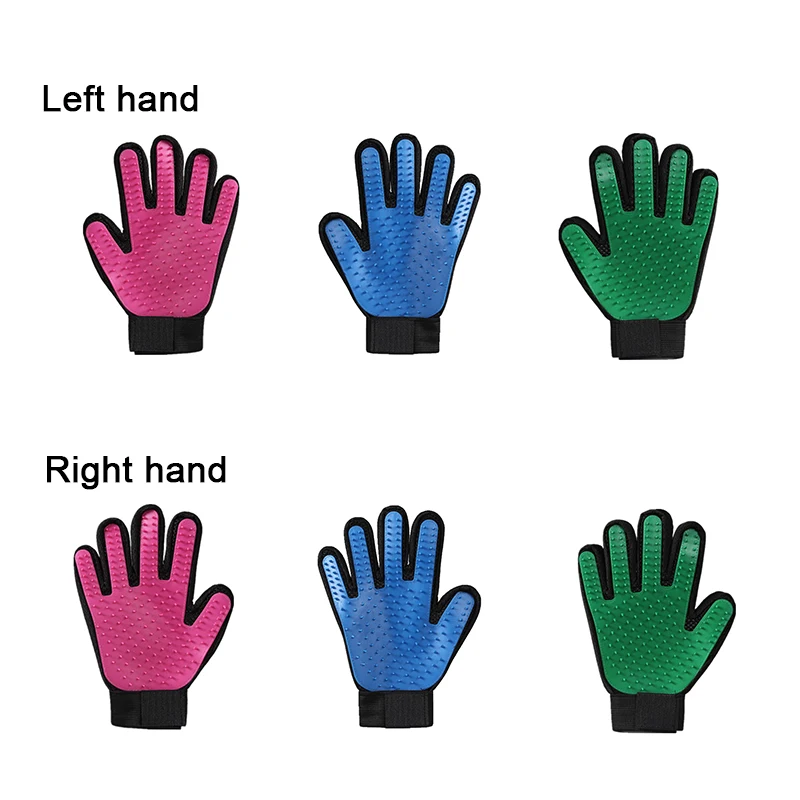 Щетка для шерсти домашних животных перчатка-Расческа мытья кошачьей массажа