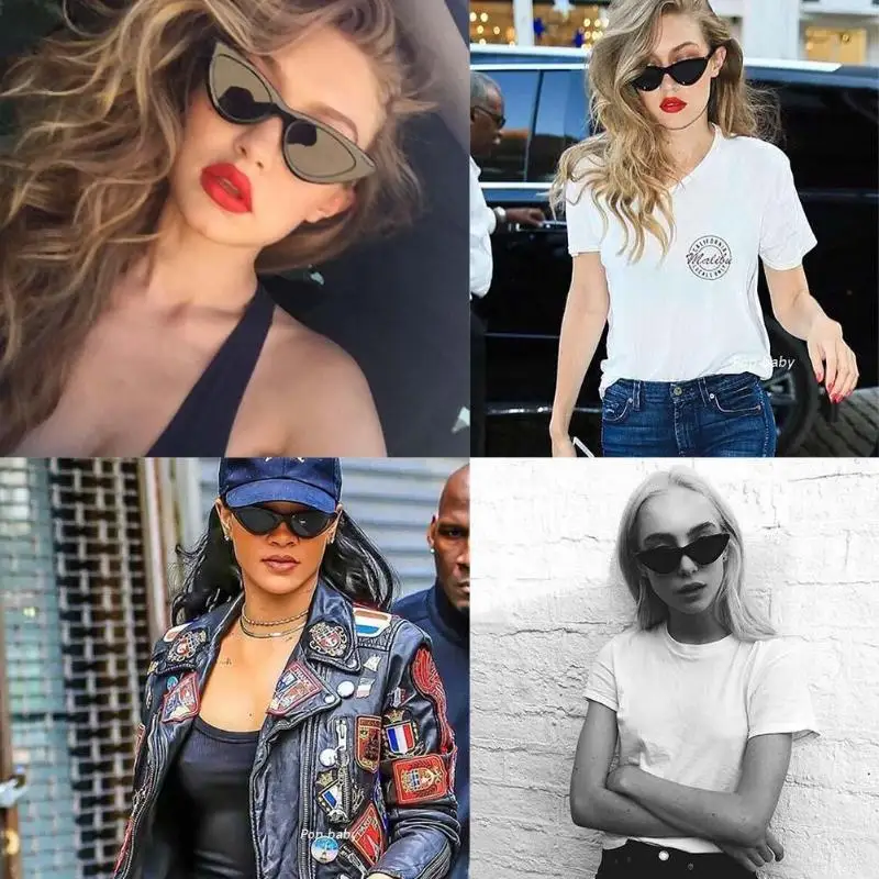 Модные оттенки винтажные женские очки кошачий глаз на открытом воздухе