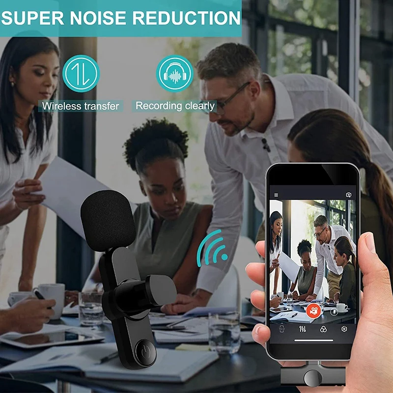 

Type-C Wireless Lavalier Microphone for Android Phone Microphone for Youtube, Facebook Live Stream, Vlogger,Interviews