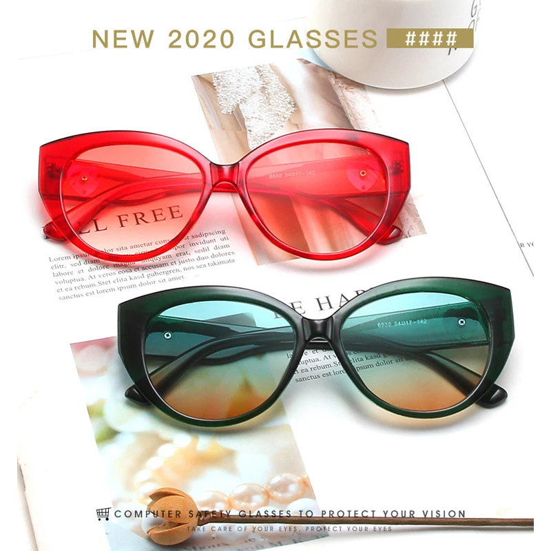 

DAISYER 2020 новые модные женские Ретро кошачий глаз новые цветные маленькие очки в оправе солнцезащитные очки для женщин