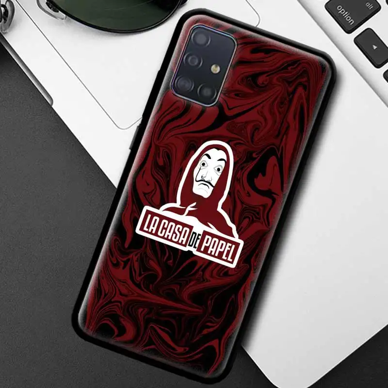 

Spain TV Money Heist House of Paper Phone Case For Samsung Galaxy A71 A31 A21 A51 A50 A70 A41 A40 A30 A20s A10e Back Cover Coque