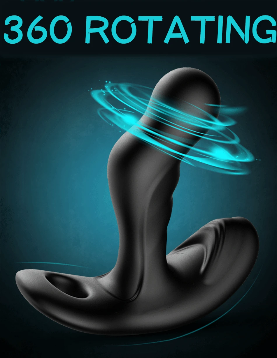 Вращающийся вибратор для массажа простаты с дистанционным управлением секс