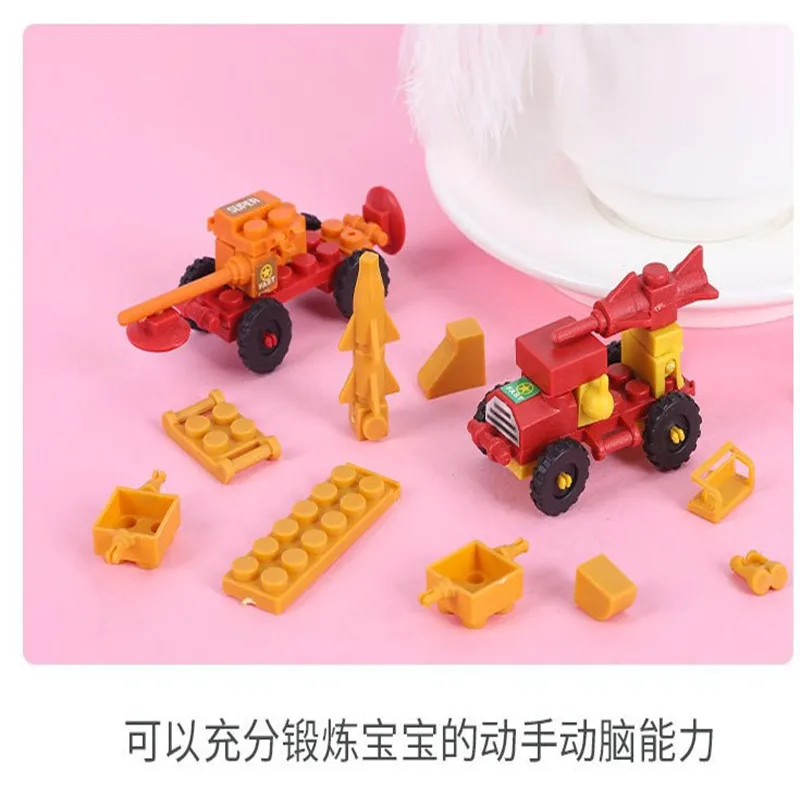 12 шт. в упаковке Детская День рождения питания подарок собрать автомобиль