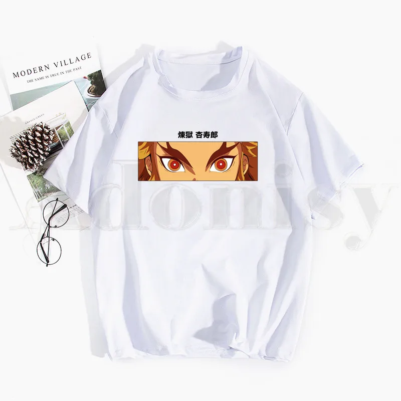 

Japanese Anime Kimetsu No Yaiba Demon Slayer T Shirts Tops Tees Men Women Short Sleeve Casual T Shirt Streetwear Funny