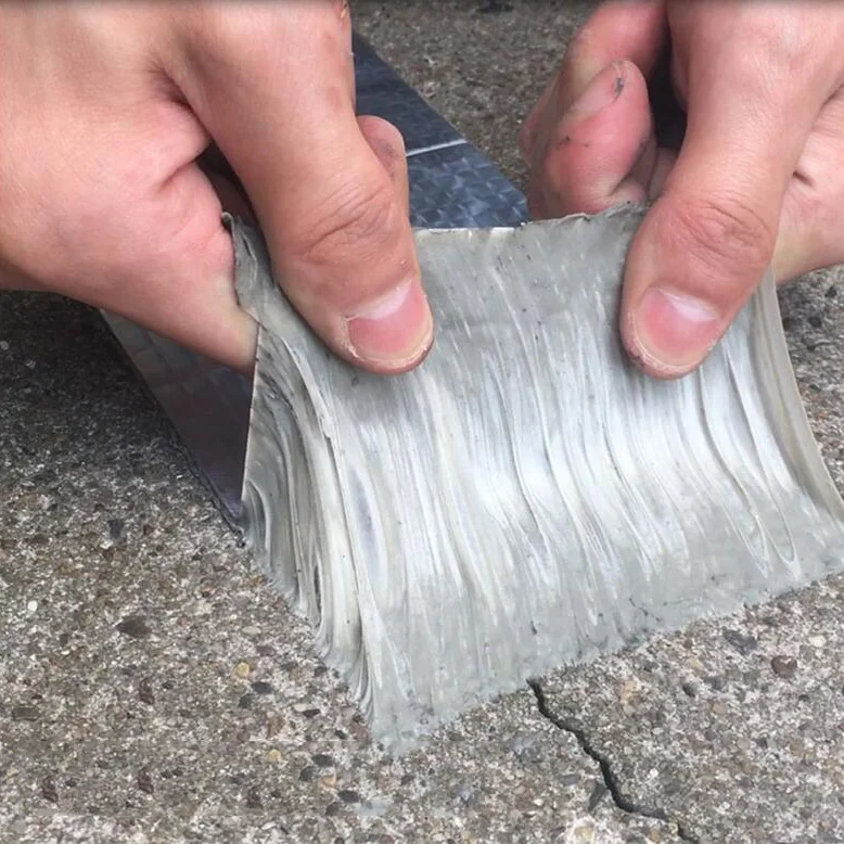 

Foil Butyl Rubber Tape Stop Leak Stick Waterproof Repair Tape Self Adhesive For Roof Hose Repair Flex Tape