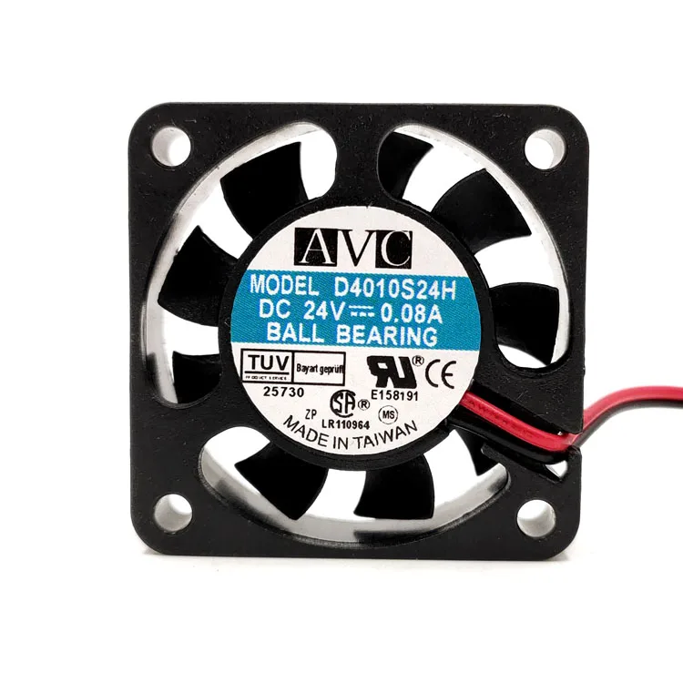 Бесшумный вентилятор AVC 4010 24V 0.08A охлаждения мощностью 4 см D4010S24H | Компьютеры и