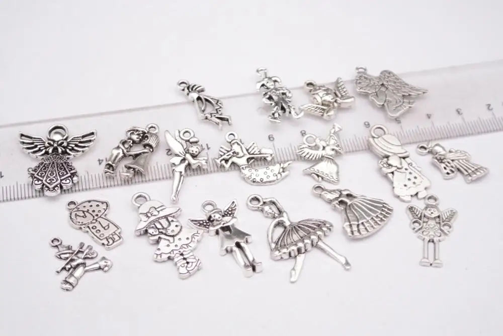 18 шт. винтажные Подвески Ангел из цинкового сплава | Дом и сад