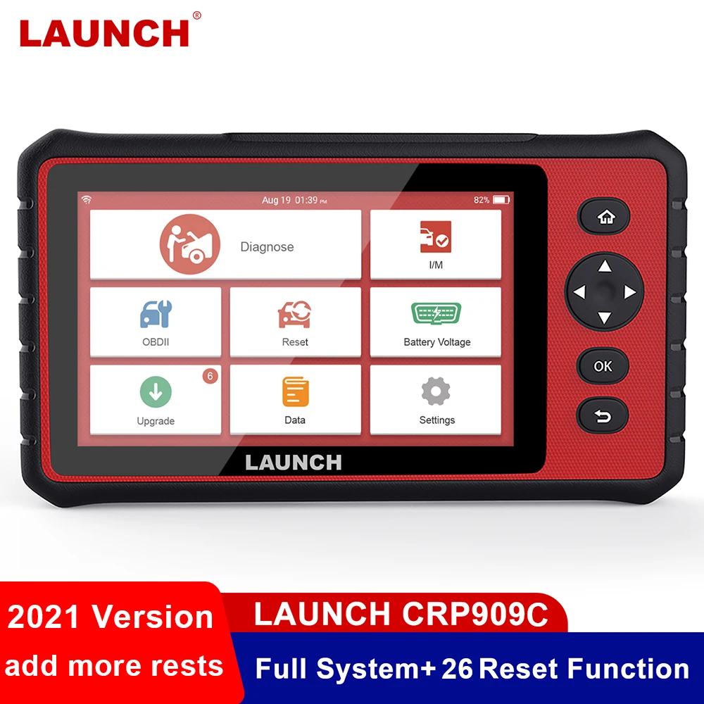 

LAUNCH CRP909C OBD2 Scanner All System Diagnose ABS DPF Reset Service ODB Auto Code Reader Automotive Car Diagnostic Tool
