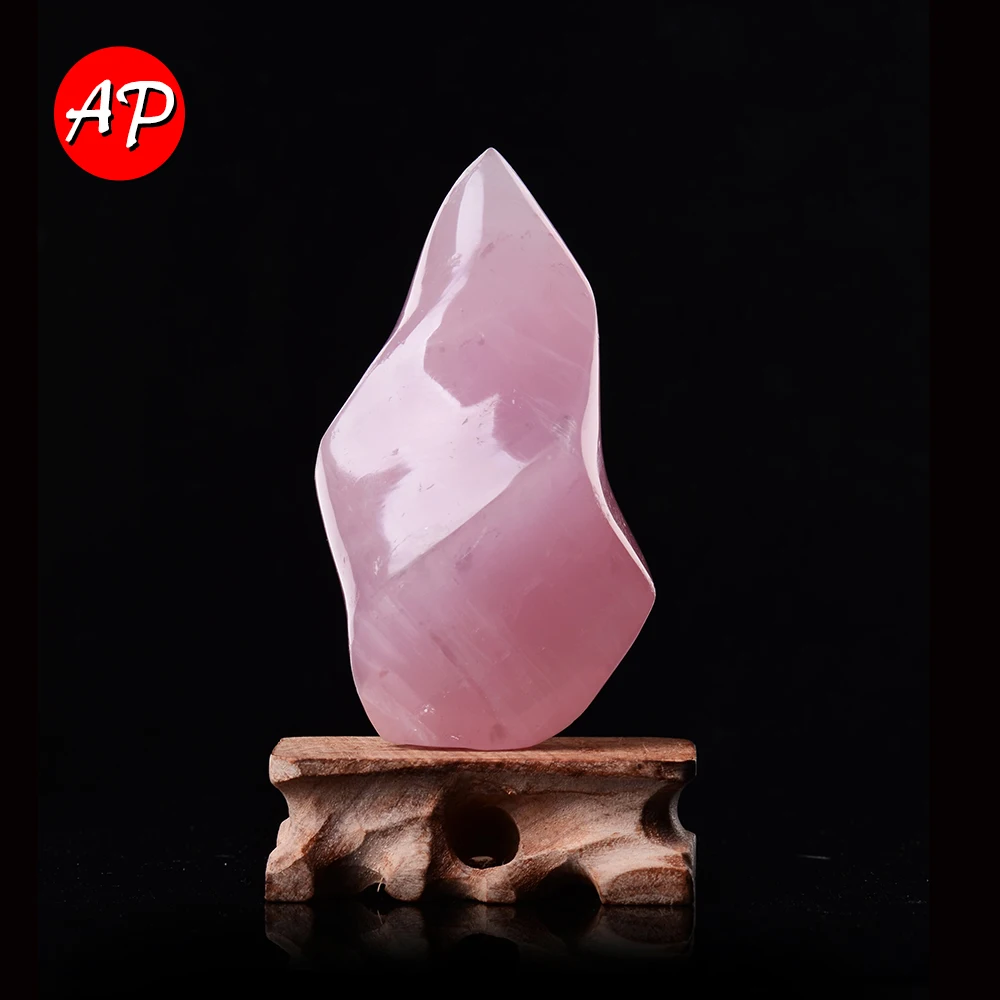 

1 шт. натуральный мадагасийский розовый кристалл розовый кварц фонарик Кристалл ручной работы украшение дома энергетический камень