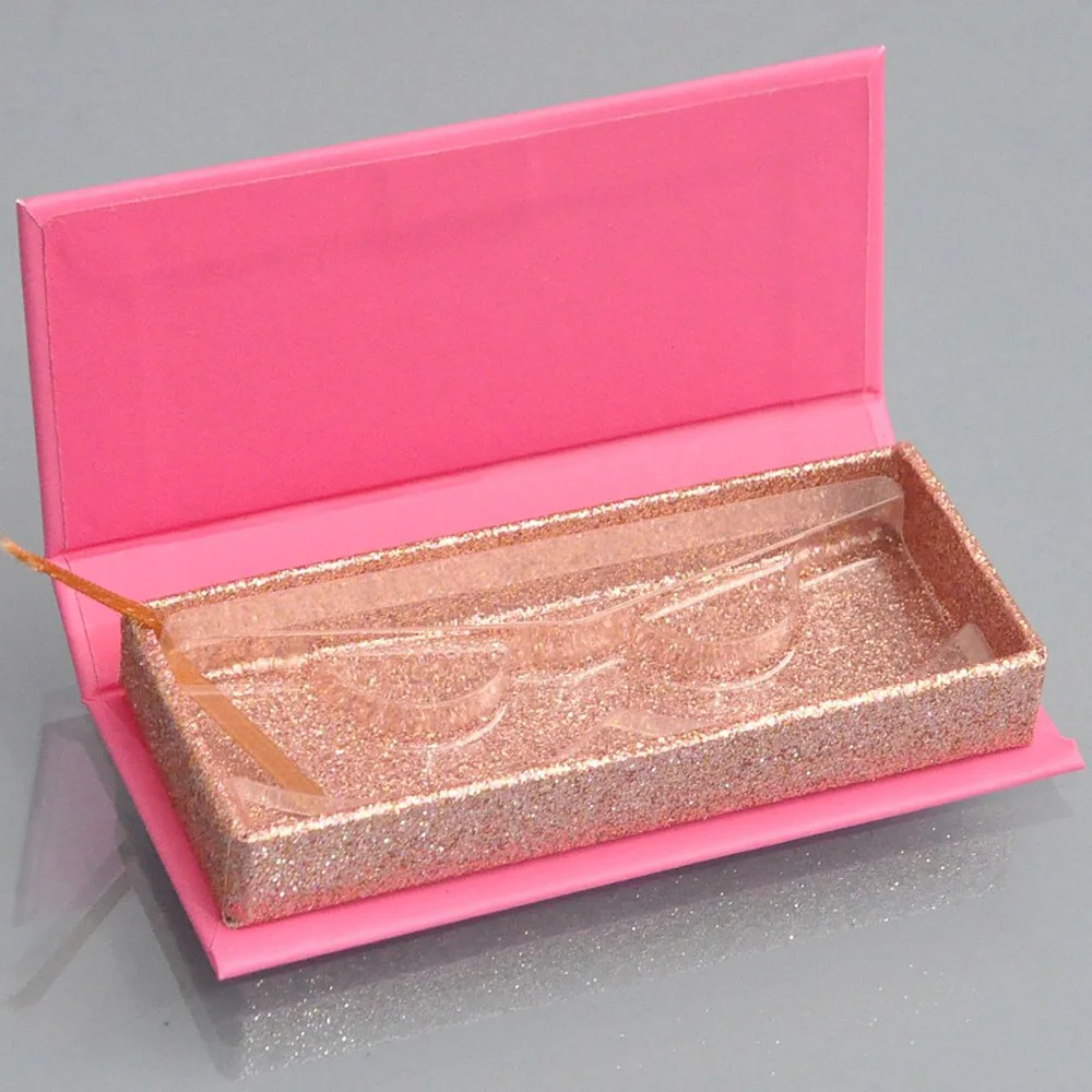 

Wholesale Eyelash Packaging Box Lash Boxes Package Custom Rectangle Red Rose Gold Mink Lashes Makeup Storage Case bulk Vendors