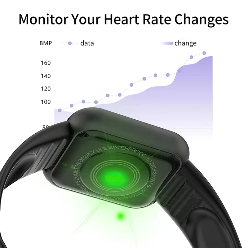 

Bluetooth Call B13 Smart Watch Men IP67 Waterproof Full Touch Fitness Tracker Heart Rate Blood Pressure Multifunctional Ladies