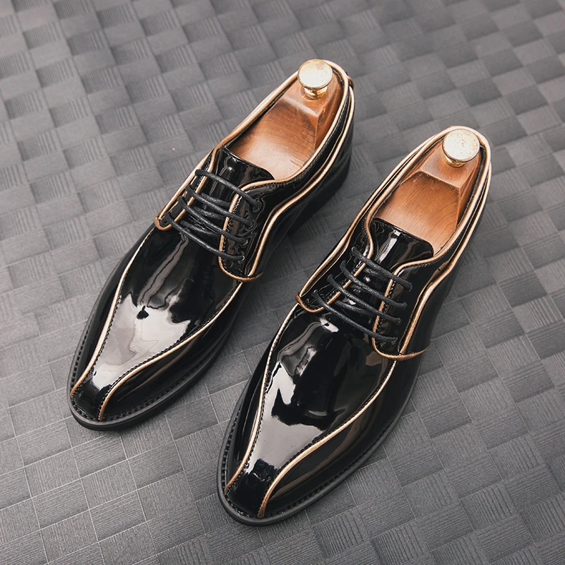 CIMIM брендовые новые мужские деловые Модные Повседневные туфли Италия строгие