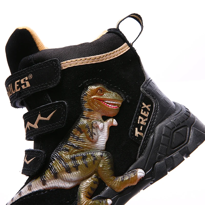 Dinosoles ботинки с высоким берцем для мальчиков зимняя обувь теплые флисовые зимние