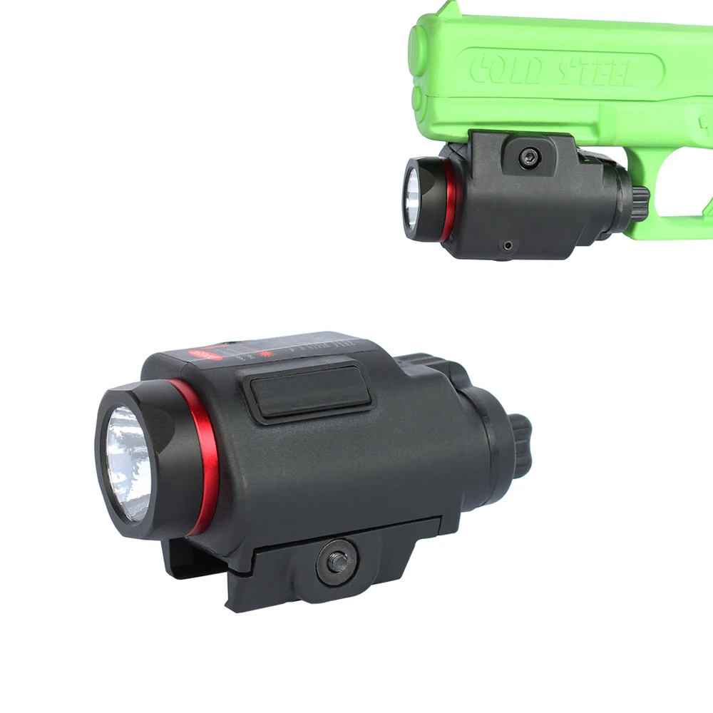 

Universal Pistol Light Combo Red Laser Sight Aim Hunting Weapons Flashlight Rifle Handgun Scout Light For CZ 75 P320 Glock 17 19