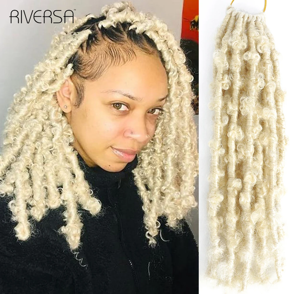 

12 дюймов 613 блонд синтетические бабочки Locs вязанные крючком удлинители волос для женщин искусственные замки 12 прядей натуральные плетеные ...