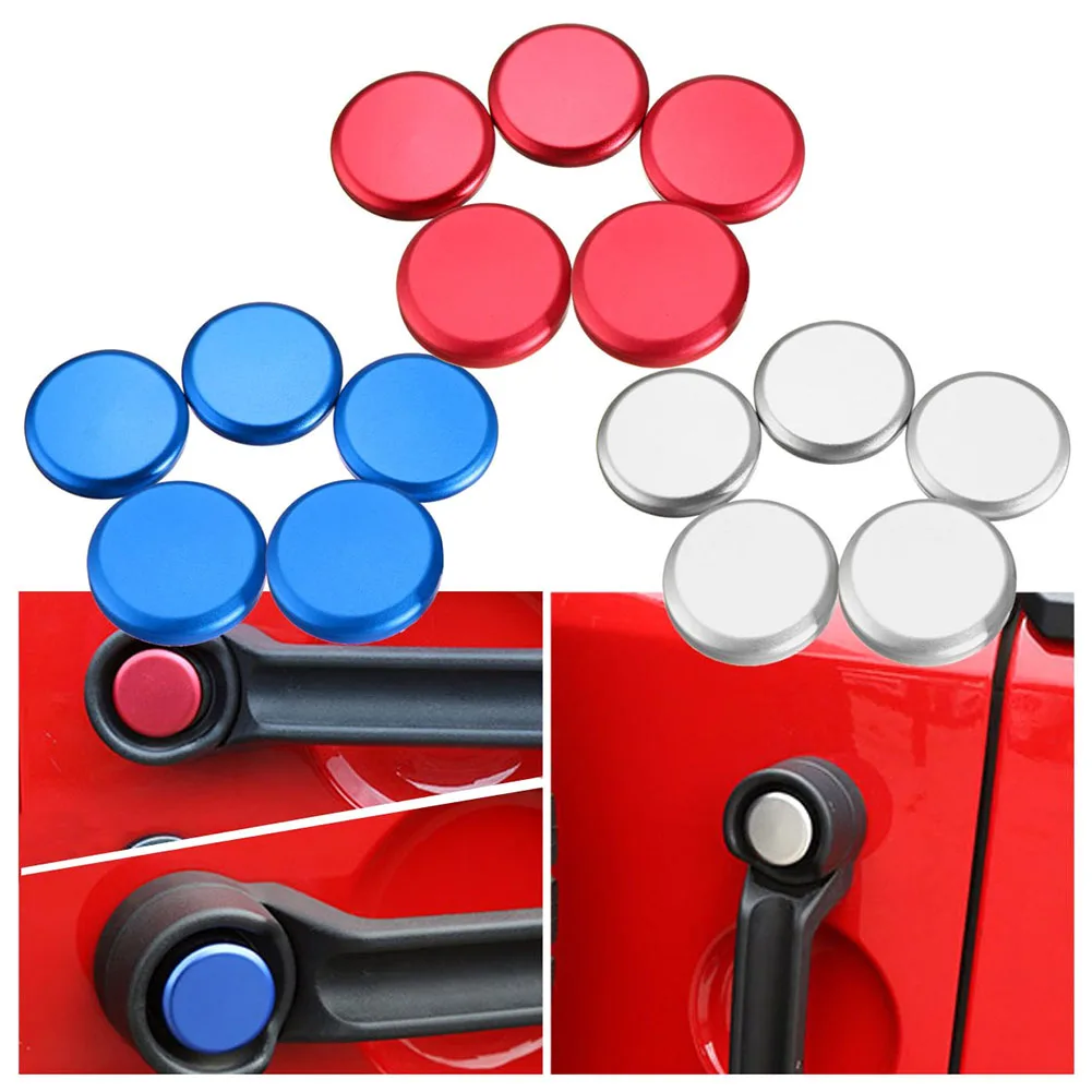 5 шт. дверная ручка внешняя крышка кнопки запуска Накладка для JEEP Wrangler JK 4 двери