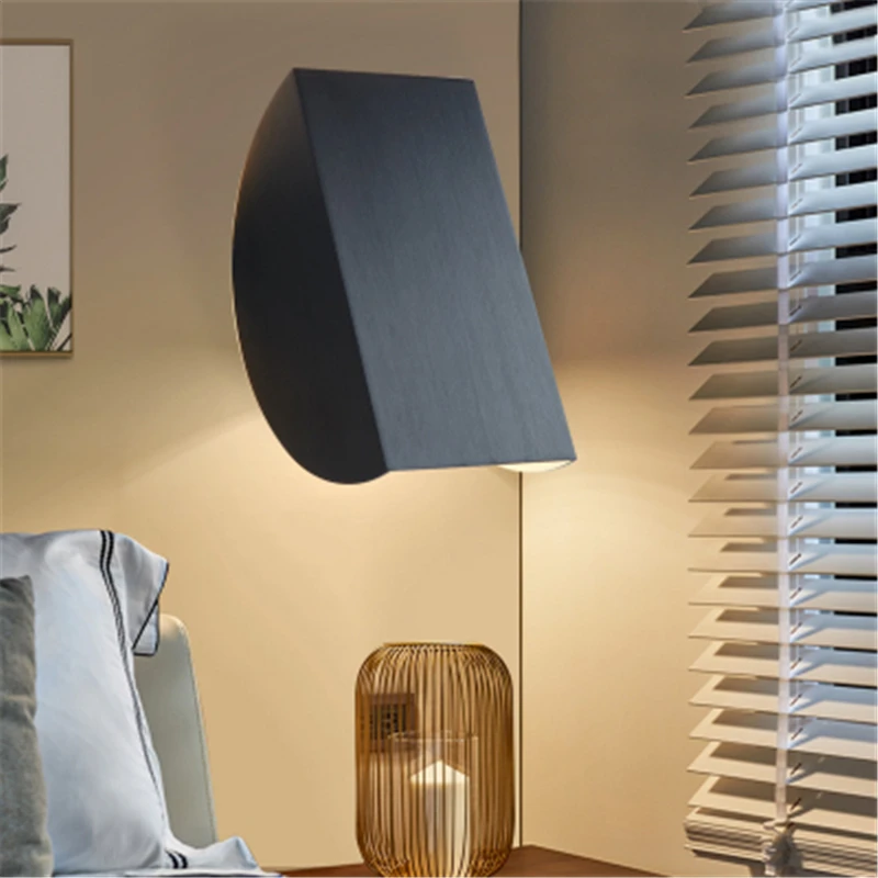 Скандинавский геометрический алюминиевый светодиодный студийный прикроватный