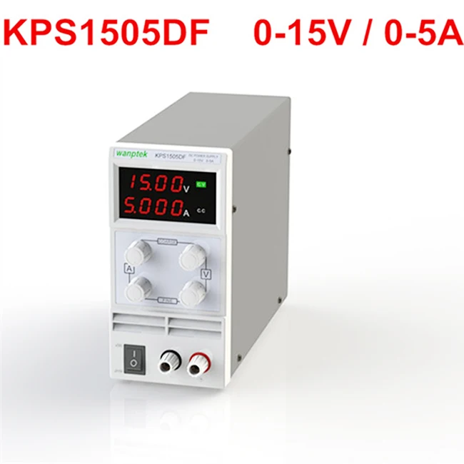 

Wanptek высокое качество KPS1505DF 15V5A 110-230 в 0,1 в/0,001a ЕС светодиодный цифровой Регулируемый переключатель источник питания постоянного тока дисплей 4 цифры