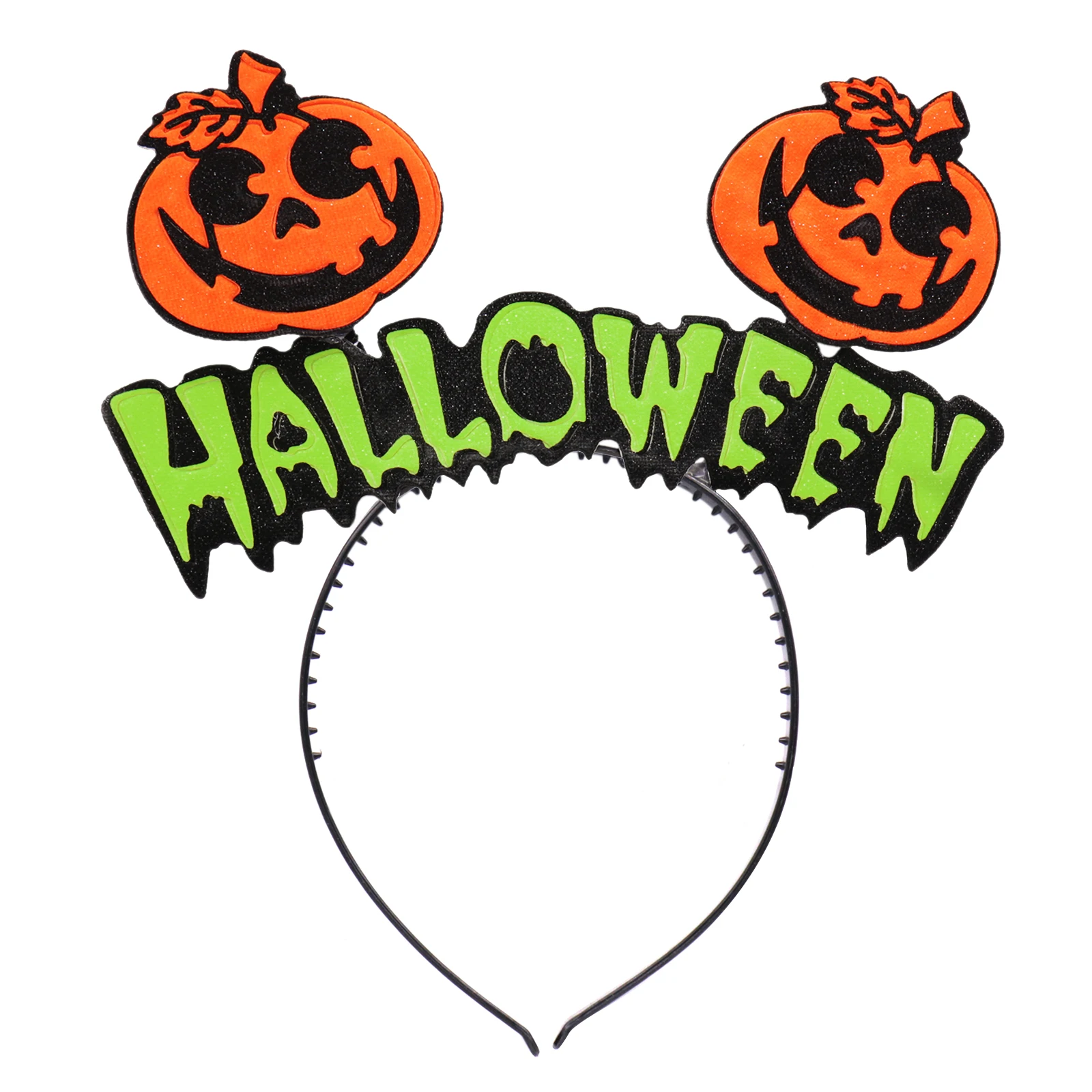 H pumpkin 1 шт. милые повязки для волос на Хеллоуин, скелеты, крылья летучих мышей, тыква, головные уборы, украшения для рождественской вечеринки, детский головной убор, украшение - Цвет: H pumpkin