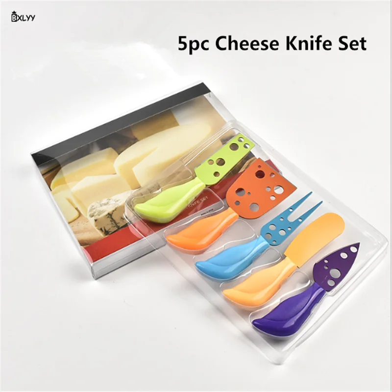 5 шт. Аксессуары для выпечки цветной нож сыра из нержавеющей стали Форма