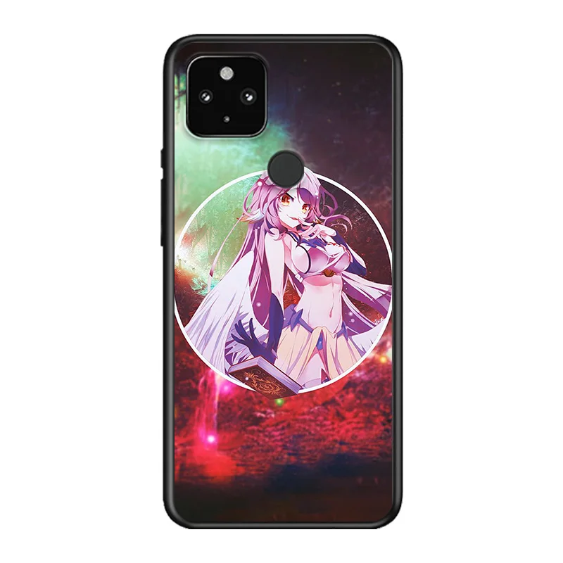 

No Game No Life Anime Soft TPU Silicone Black Cover For Google Pixel 5 4A 5G 4 XL Phone Case