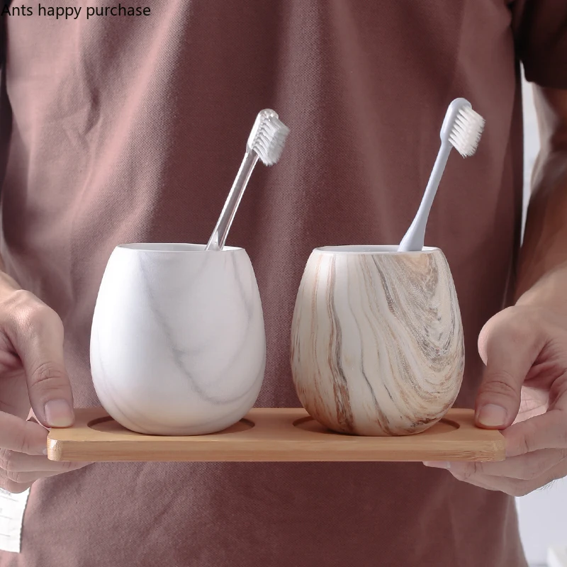 Креативная керамическая чашка в скандинавском стиле набор для ванной комнаты