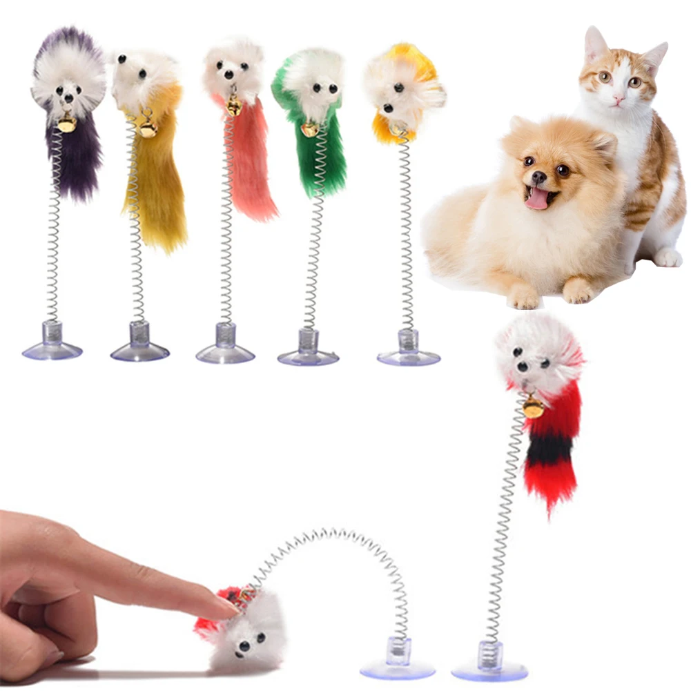 

Игрушки для домашних животных, рандомный цвет, перо, смешные кошки-мышки, форма 20x10 см, мышь, товары для домашних животных, нижняя присоска, эл...