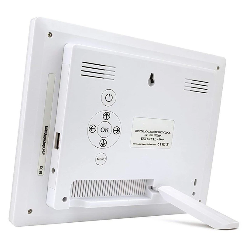 С цифровым календарем и будильником день часы с 8 дюймов Большой Sn Дисплей Am Pm 5