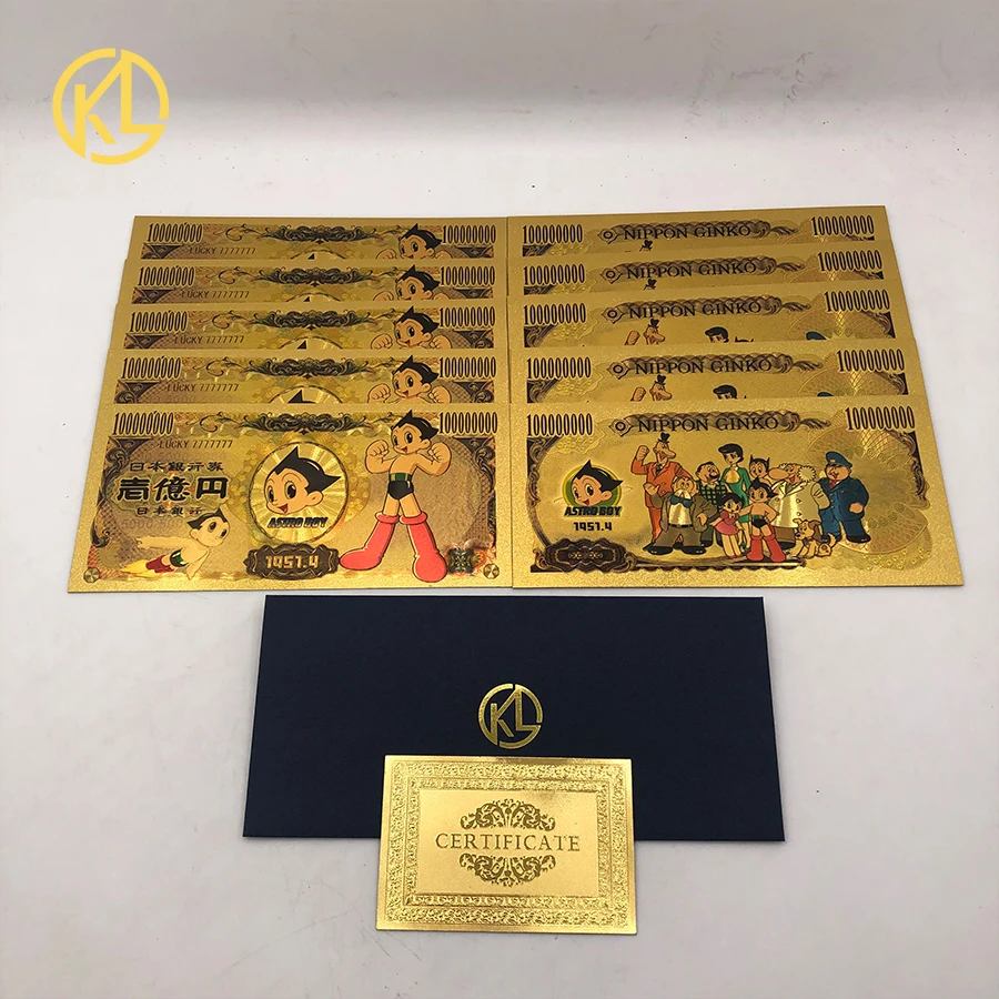 

10 шт./лот Японские Аниме Astro-Boy Позолоченные пластиковые карты классические Мультяшные Atom игральные карты для детей подарок и коллекция