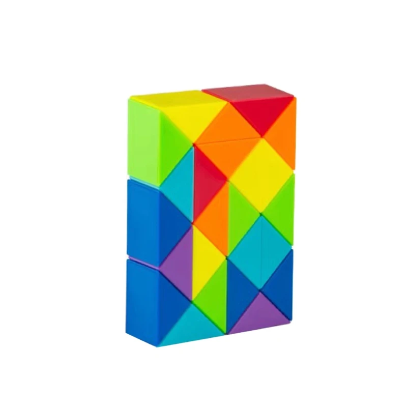 

Cube Snake Ruler Puzzle Bending Montessori Toys Anti-stress Shape Game Release Stress