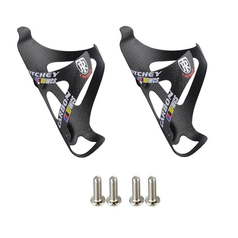 

Bicycle Bottle Cage Road Mountain Bike 3K Full Carbon Fiber Bottle Cage Ultra Light 24G,2Pcs