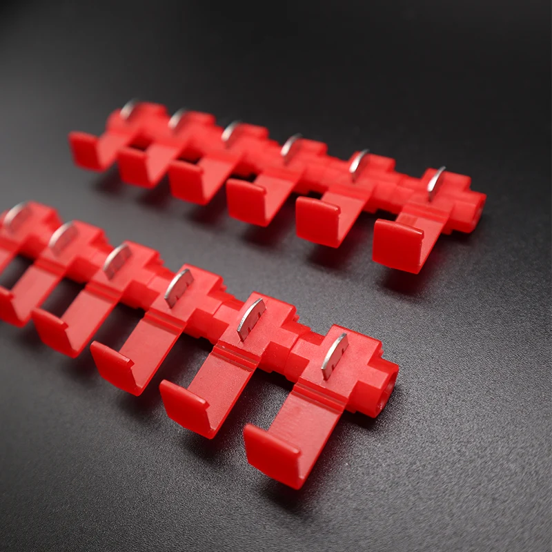 Красный 22 18 AWG кабель с шотландским замком разъемы для электрического кабеля