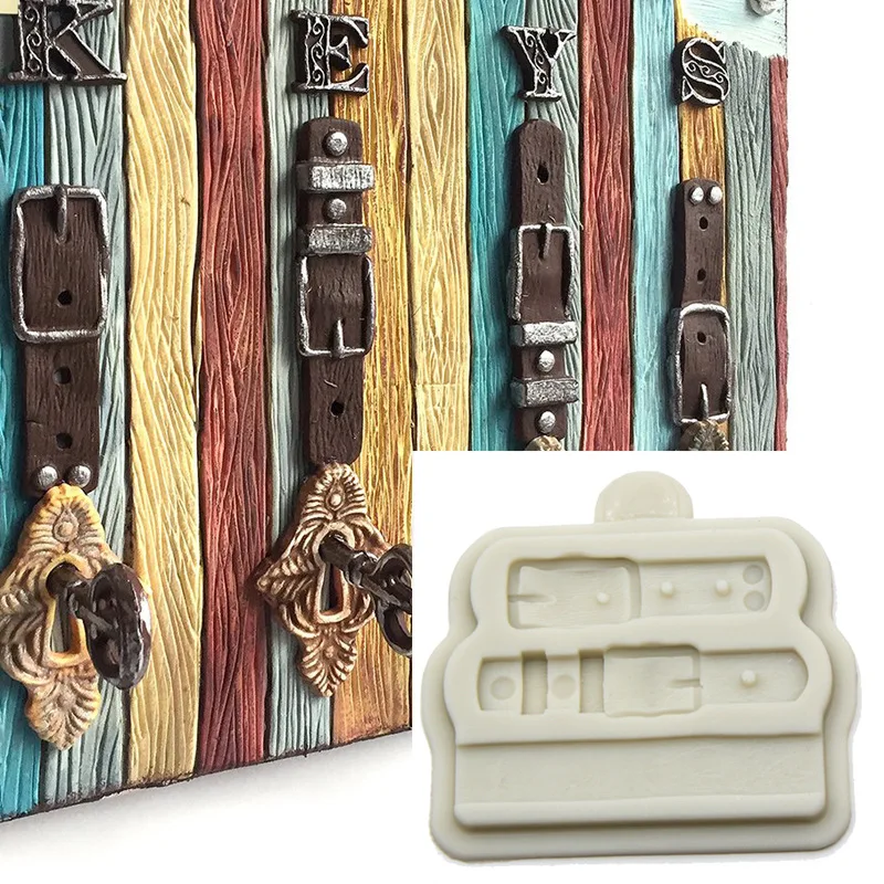 Часы группа & Пряжка помадка торт Силиконовая форма сухая скорость формы