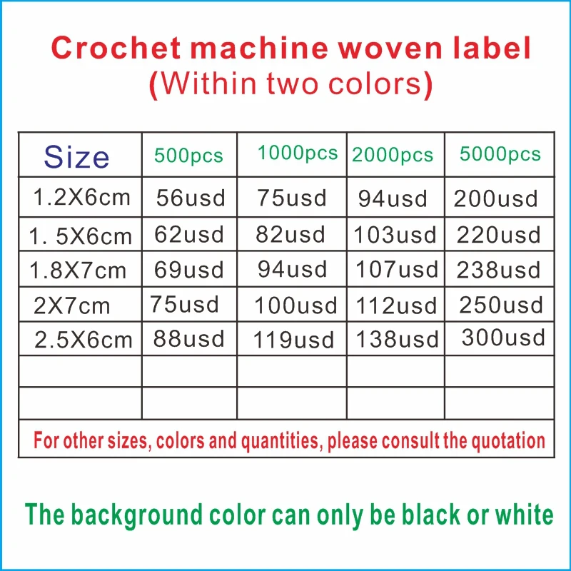 FreeShippingCustomizedLogoClothingTagsHandMadeGarmentLabelsCustomCrochetMachineSelvedgeWovenLabelsSoftHighDensity500PCS15X60MM | Дом и сад