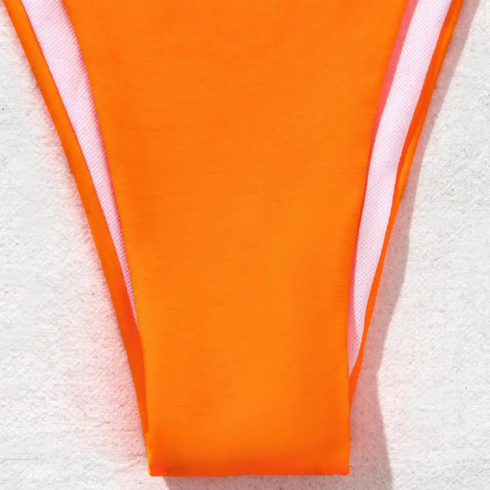 

Women's Swimming Suit Swimwear 2021 Sexy Solid Color Bra Underwear Bikini Set Swimsuit Split Swimwear for Beach Swimming