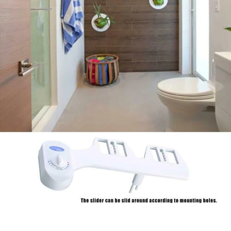 

Bidet Fresh Water Spray Mechanical Bidet Toilet Seat Attachment Non-Electric 1/2
