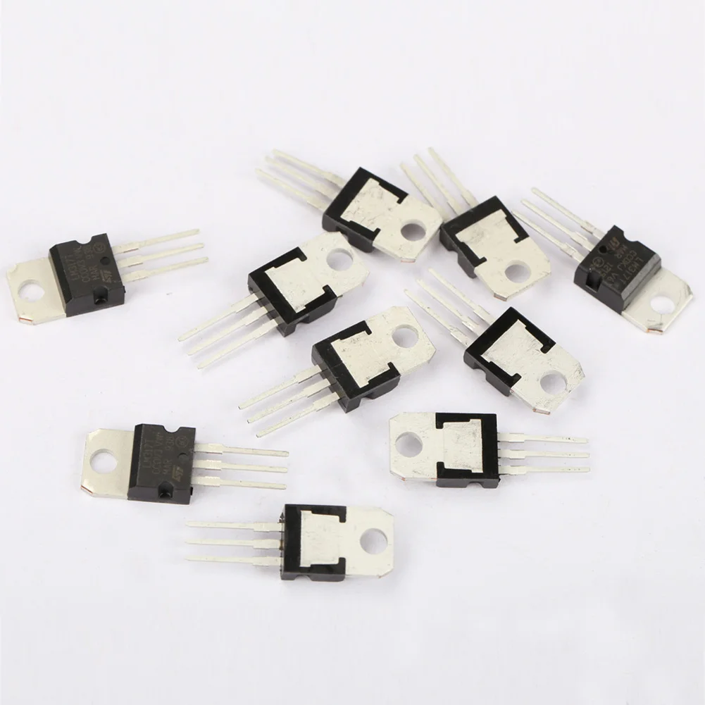 10 шт. LM317T LM317 1 2 V до 37V 1.5A Регулируемый регулятор напряжения IC DQ Drop|Адаптеры AC/DC| |
