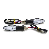 new 2pcs universal motorcycle turn signal light double sided lighting 12v super bright led bulbs light for motorbike off road