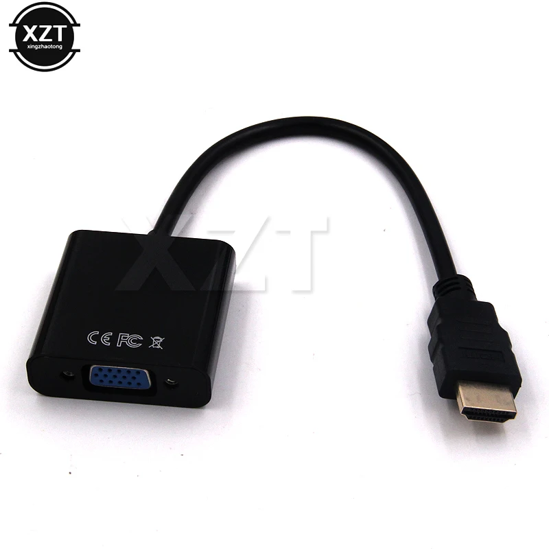 

HDMI-compatible to VGA Adapter HD 1080P Male to Female Video Converter Cable for Xbox/ PS4/ HDTV/ PC/ Laptop/ Projector