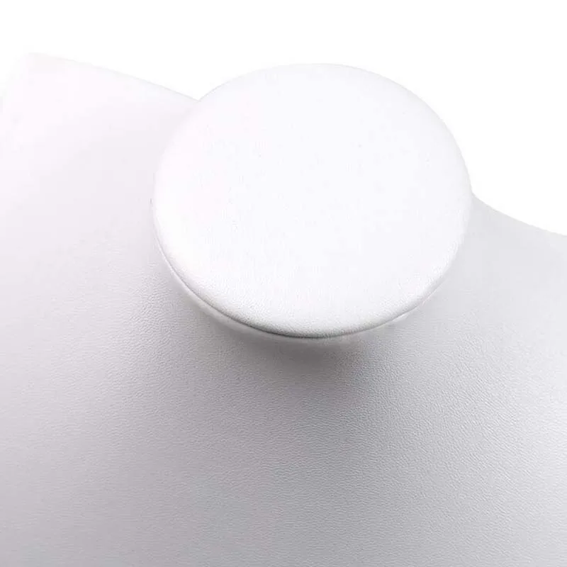 Hot Sale PU Mannequin Bust Necklace Stand White Jewelry Packaging Display for Business Home Jewellery Storage Holder Wholesale