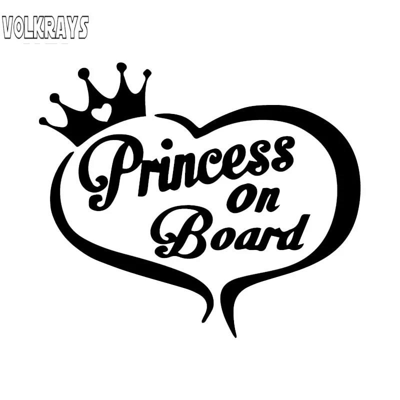 Volkrays креативные автомобильные стикеры Princess on Board предупредительные аксессуары
