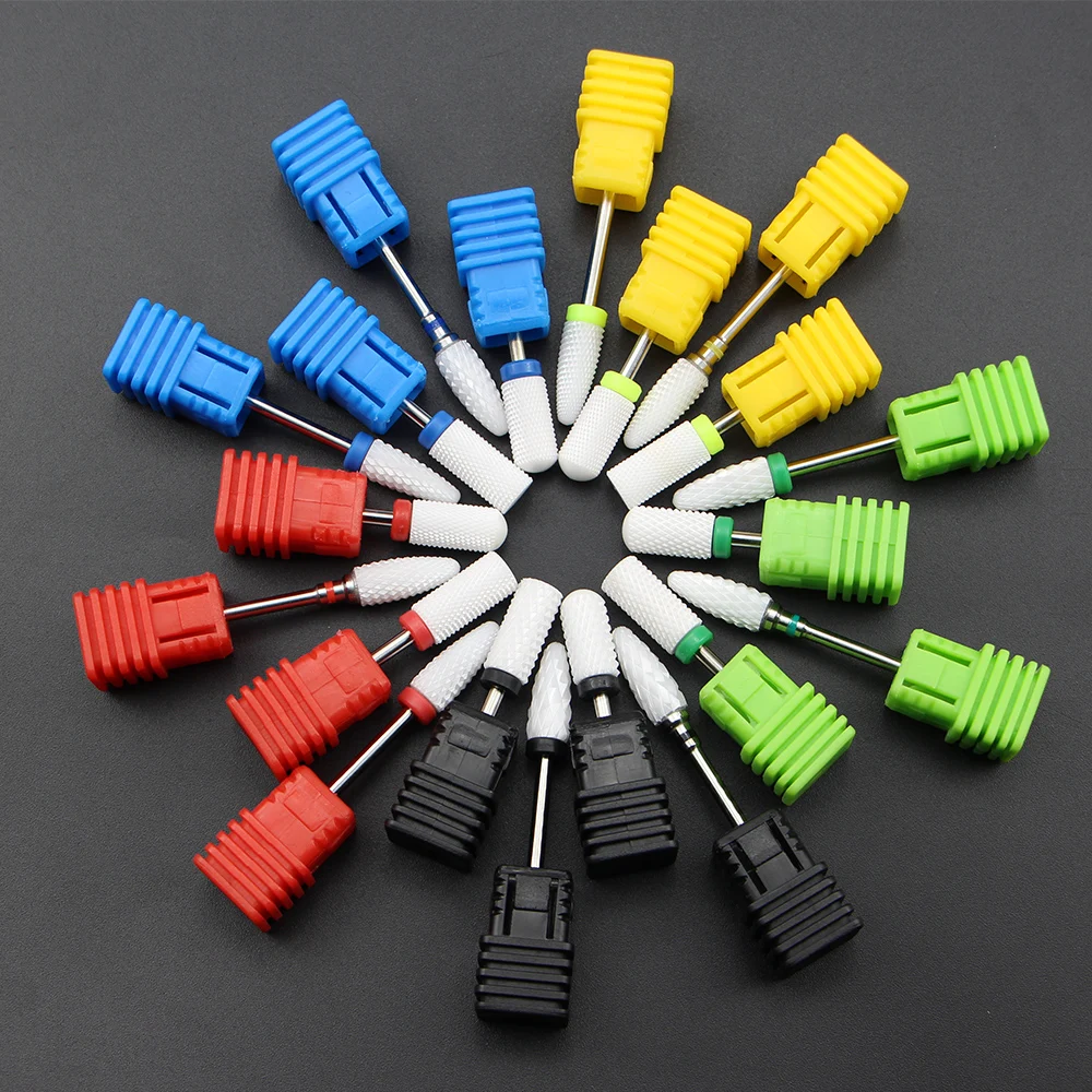 Керамический сверло для ногтей вращающийся фрезерный маникюрный резак